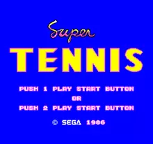 Image n° 7 - titles : Super Tennis